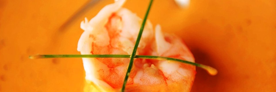 Tim Creehan's Signature Smoked Tomato and Shrimp Soup