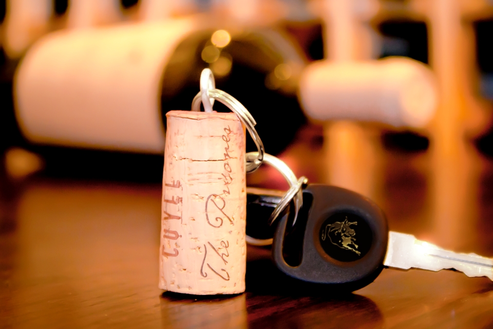 Tim Creehan's Cuvee 30A Wine Cork Key Ring