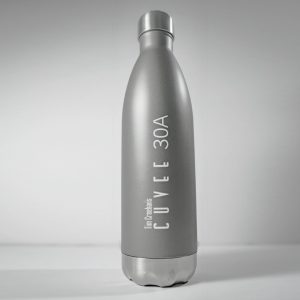 Cuvee 30A Branded h2go Force Stainless Steel Vacuum/Thermal Bottle - Graphite