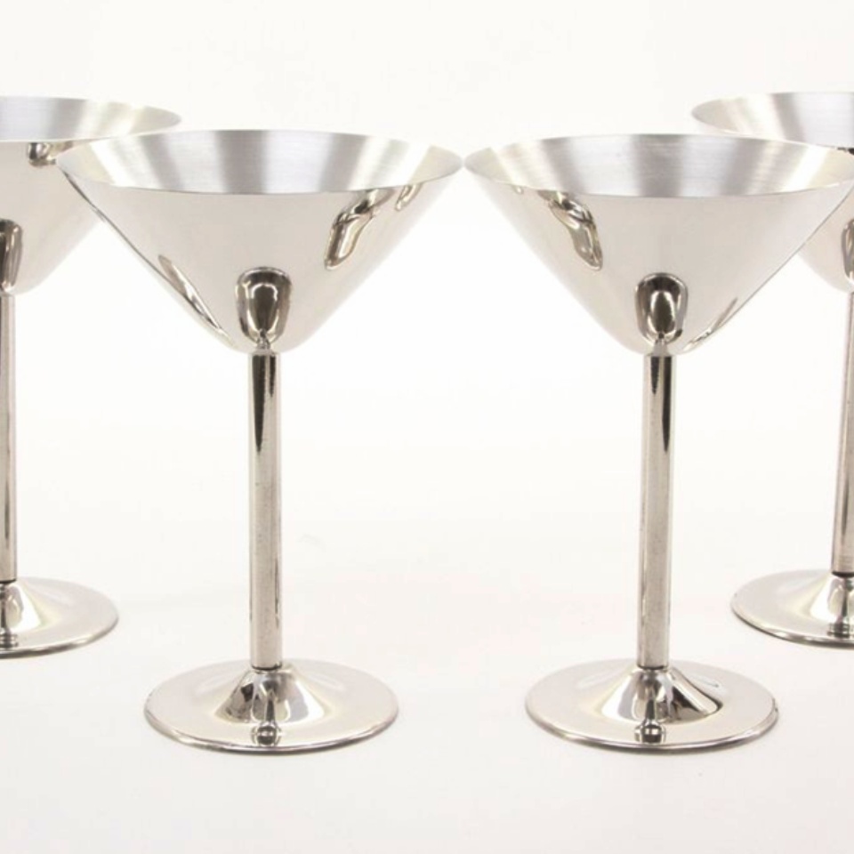Cuvee 30A Stainless Steel Martini Glass - Set of 4