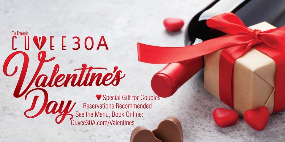 Valentine's Day Dinner for Two at Cuvee 30A