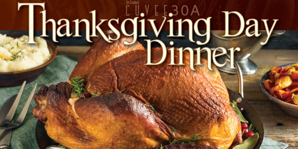 Chef Tim Creehan's Thanksgiving Day Dinner at Cuvee 30A