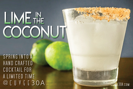 Lime in the Coconut Hand Crafted Cocktail