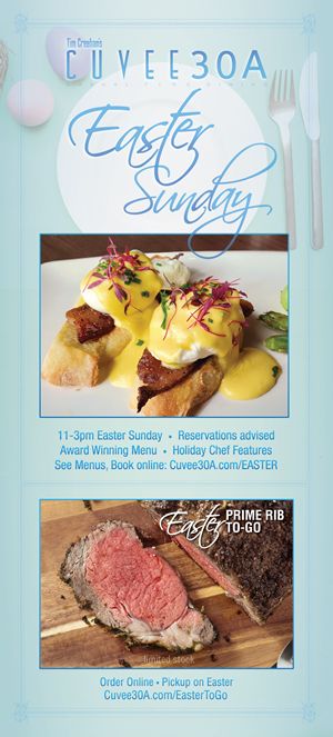 Easter Sunday at Cuvee 30A | March 31, 2024