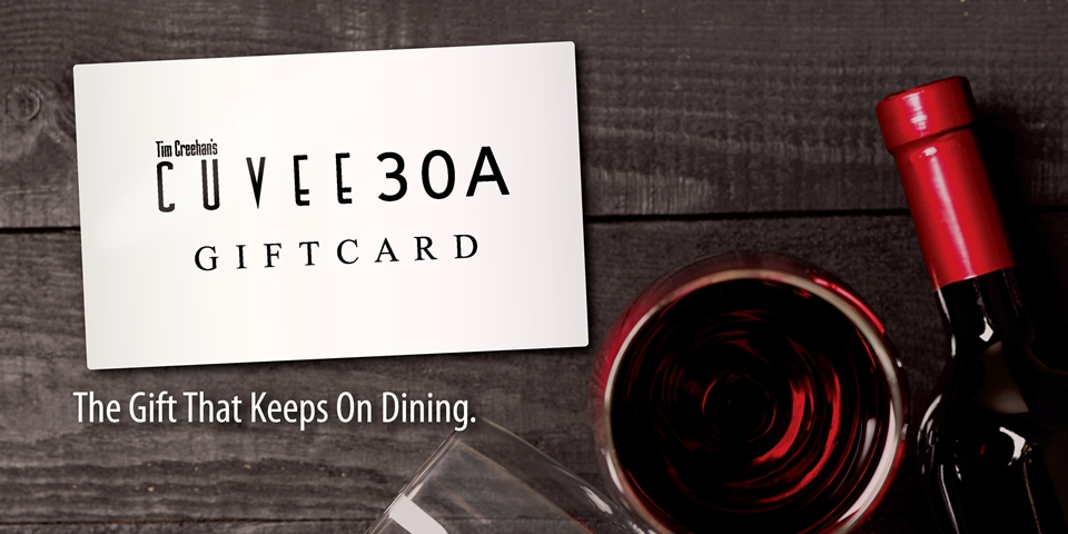 Cuvee 30A Gift Cards | The Perfect Gift for Friends, Family and Foodies