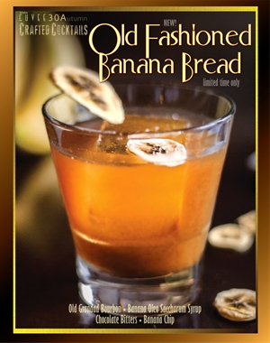 Old Fashioned Banana Bread | Handcrafted Cocktail at Cuvee 30A