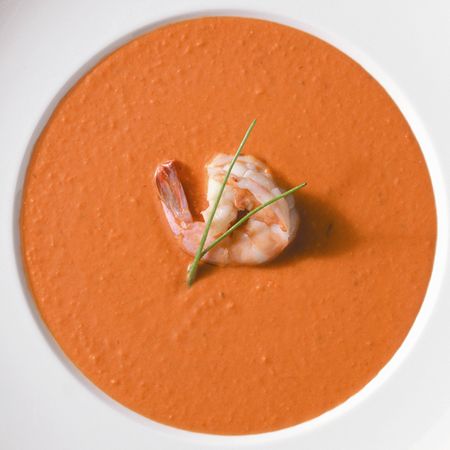 Tim Creehan Signature Smoked Tomato and Shrimp Soup