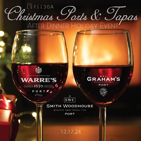 Christmas Ports & Tapas Holiday Event @Cuvee30A