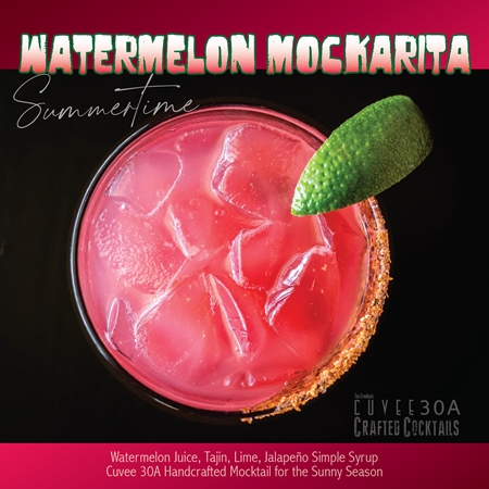 Watermelon Mockarita | Handcrafted Mocktail @Cuvee30A