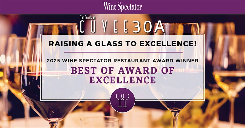 Cuvee 30A Wine Spectator Best of Award of Excellence 2025