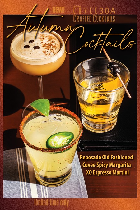Autumn Cocktail Features @Cuvee30A