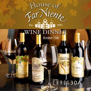 Far Niente Wine Dinner at Cuvee 30A October 15 2025