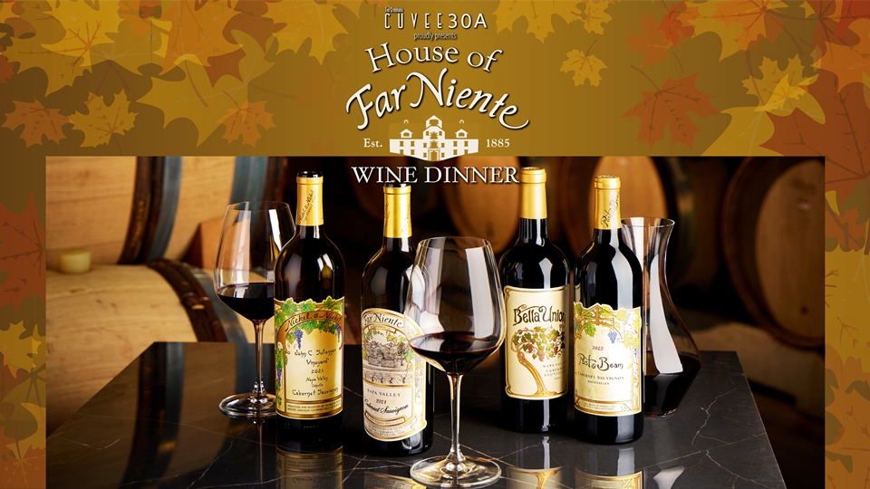 Far Niente Wine Dinner at Cuvee 30A October 15 2025