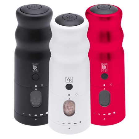 Black Rain Mills, premium electric salt and pepper mills used at Cuvee 30A