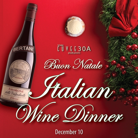 Buon Natale Italian Wine Dinner @Cuvee30A | December 10, 2025