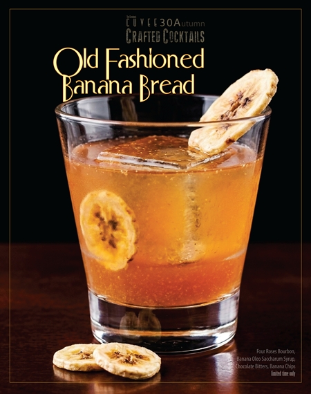 Old Fashioned Banana Bread | Handcrafted Cocktail exclusively at Cuvee 30A