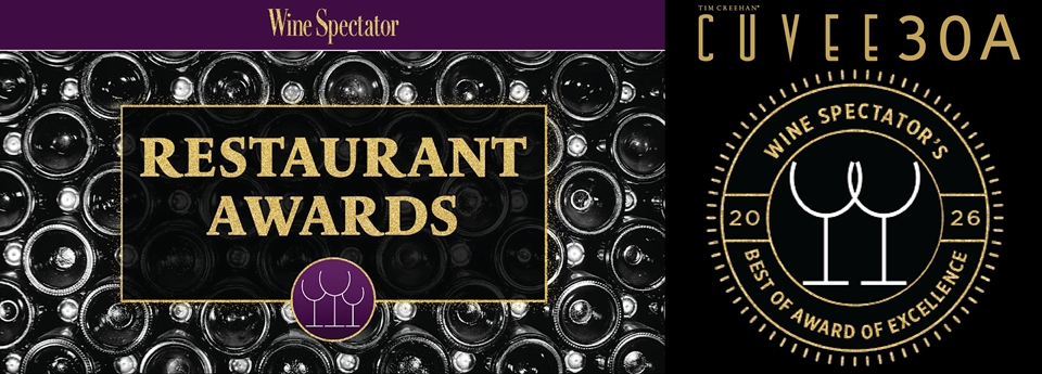 Cuvee 30A Wine Spectator Best of Award of Excellence 2026