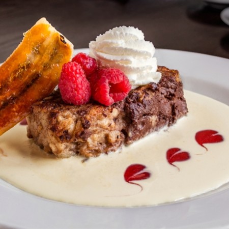 Chocolate Banana Bread Pudding