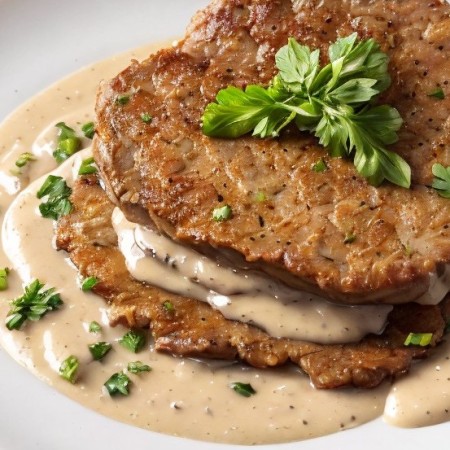 Veal Scallopini with Mushroom Sauce